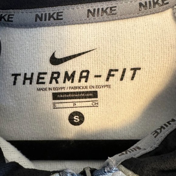 Nike Mens Gray Therma- Fit Zip Front Hooded Long Sleeve Jacket Size S - Picture 6 of 8